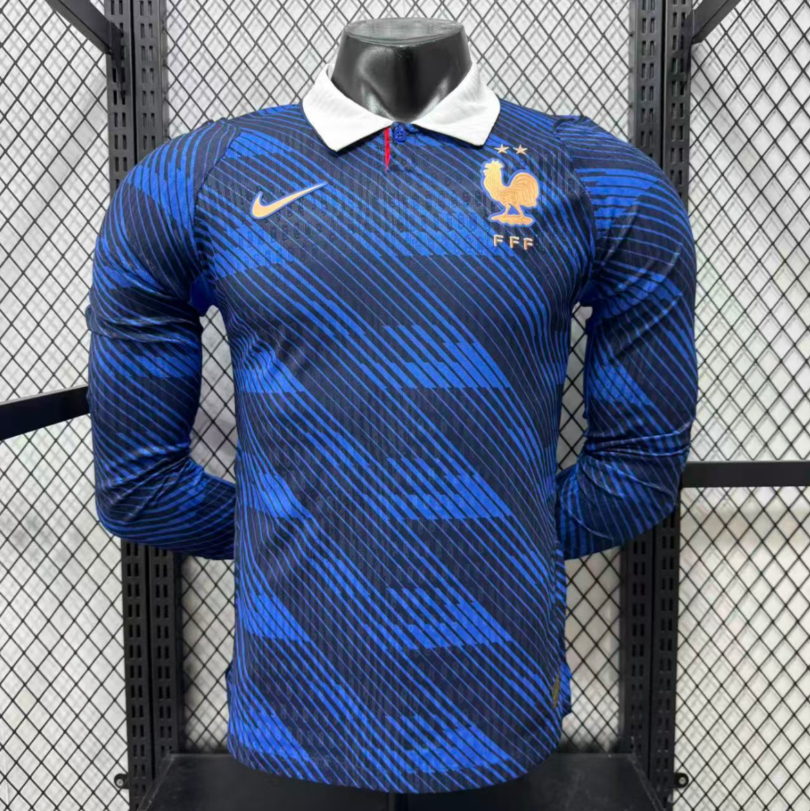 2026 France Home long sleeve player version Size S-3XL