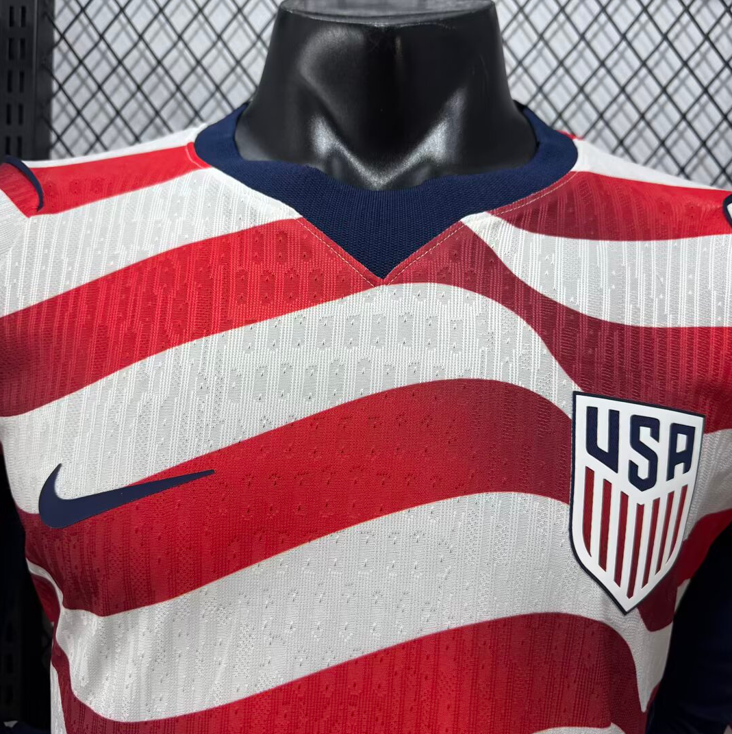 2026 USA home long sleeve player version S-XXL