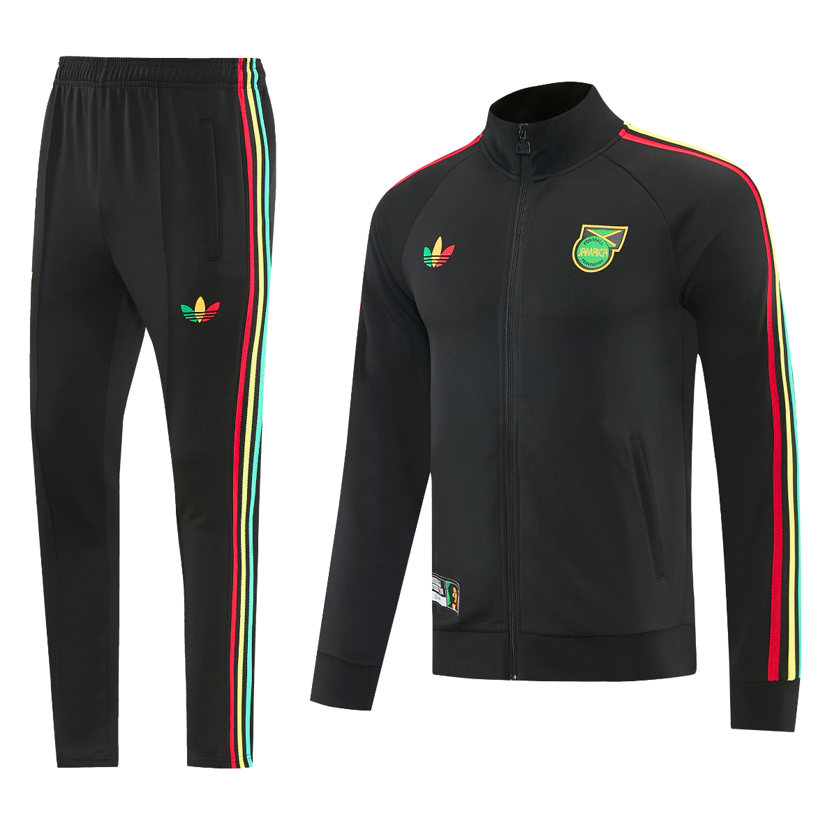 2026 Jamaica black Full-zipper jacket suit S～XXL