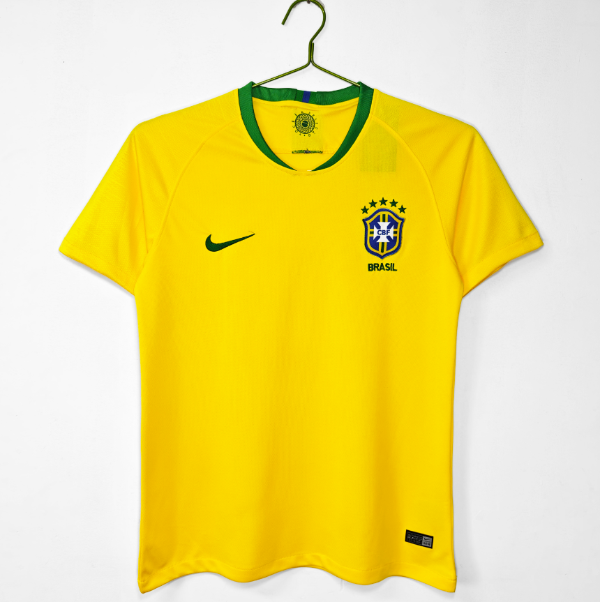 Retro 2018 Brazil home S-XXL