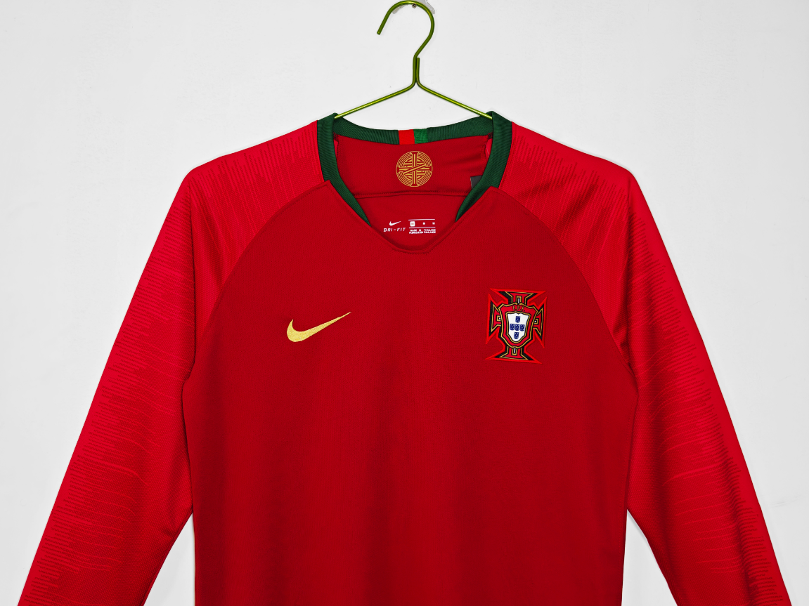 2018 Portugal home Long sleeve retro version S-XXL