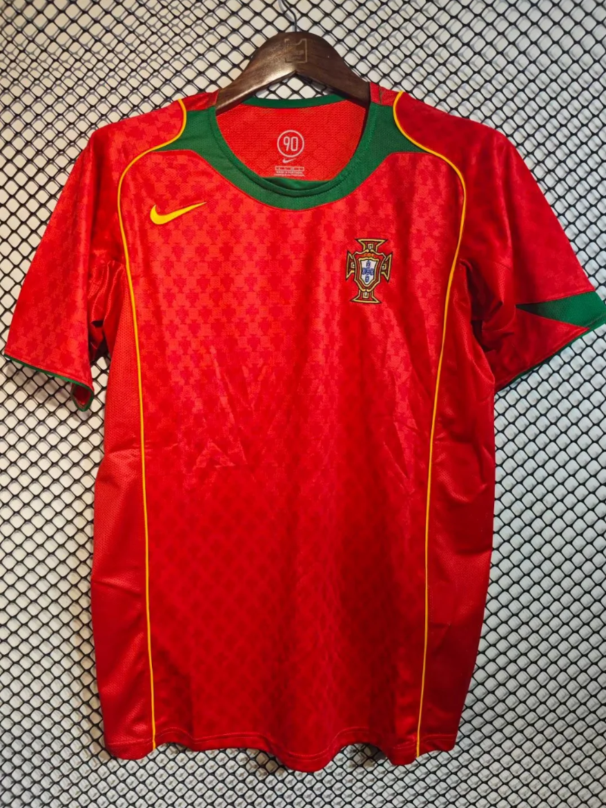 2004 Portugal home retro version S-4XL