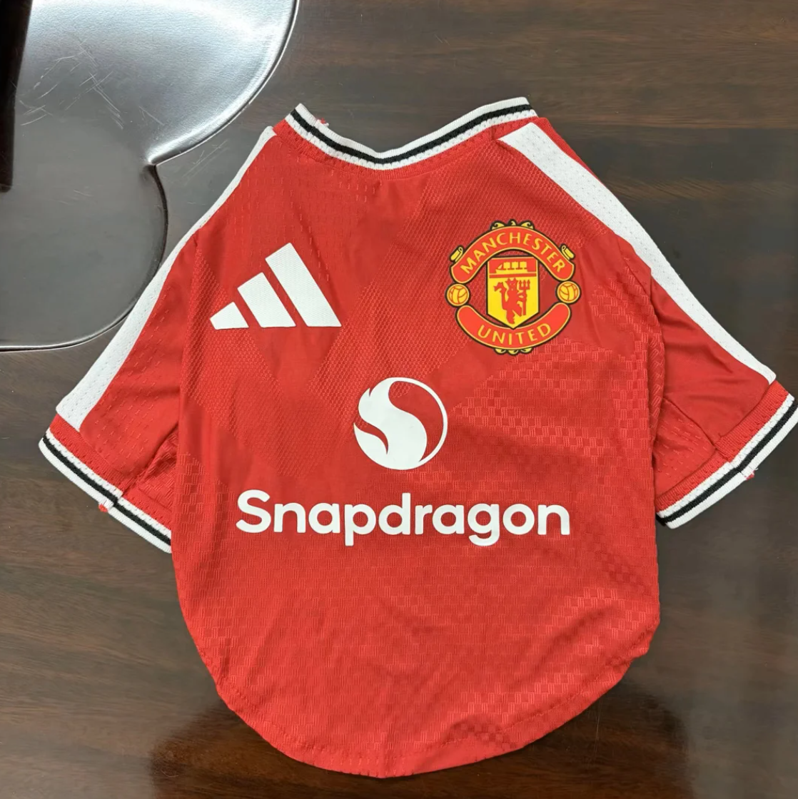 2026 Manchester United M-U pet dog player version S-XXL