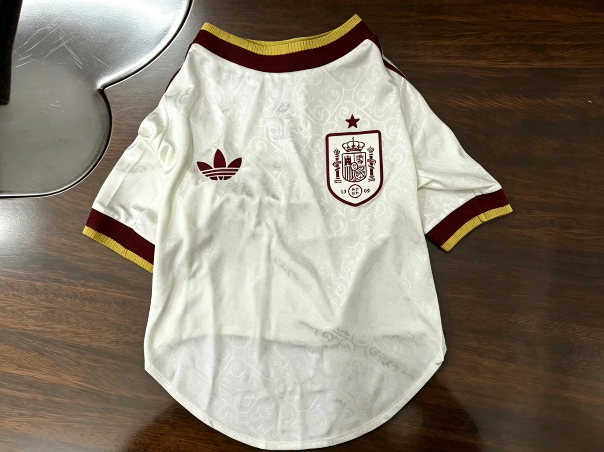 2026 Spain away pet dog player version S-XXL
