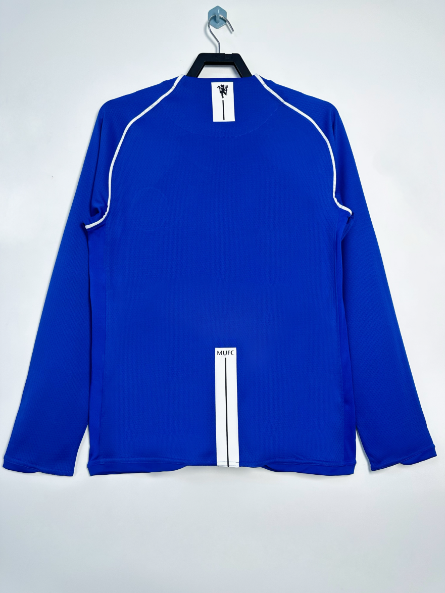 07/08 Manchester United M-U goalkeeper blue long sleeve Retro Version S-XXL