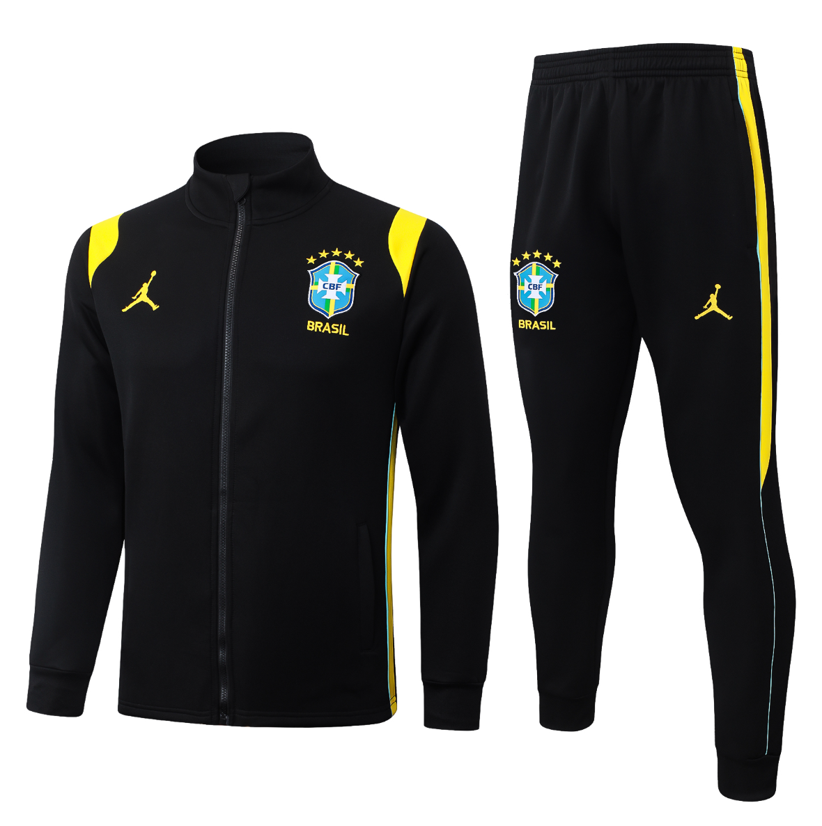 2026 Brazil black Full-Zip Jacket Suit