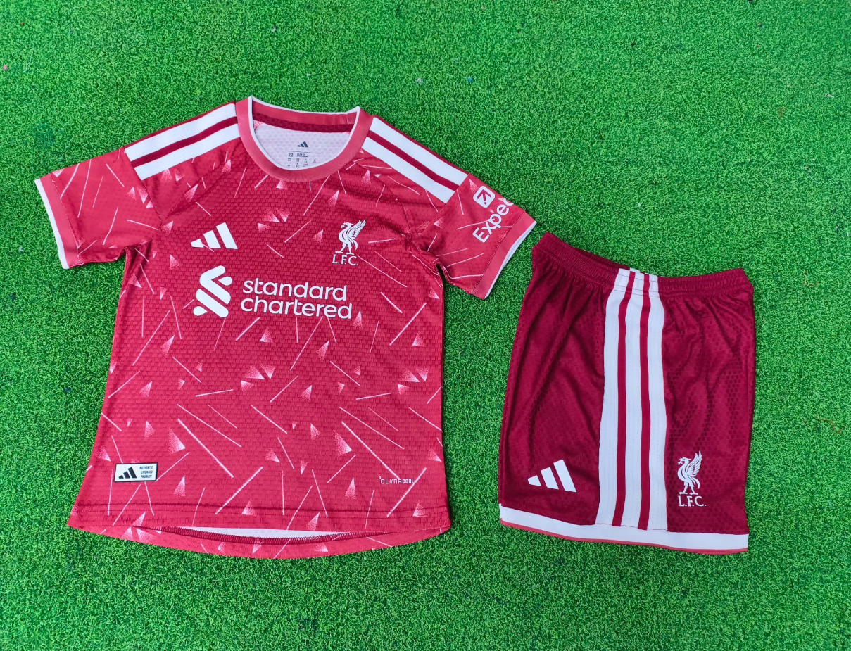 26/27 Livep home Kids player version jersey size:16-28