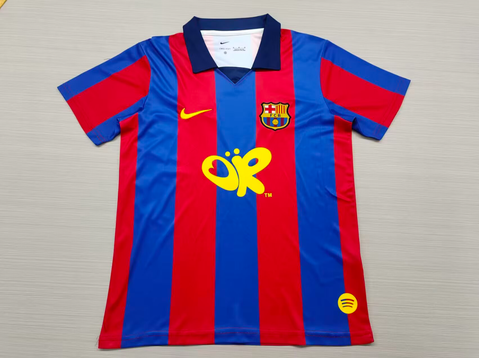 2003/04 FC Barcelona x Olivi@ Rodrigo x Spotify retro version S-4XL