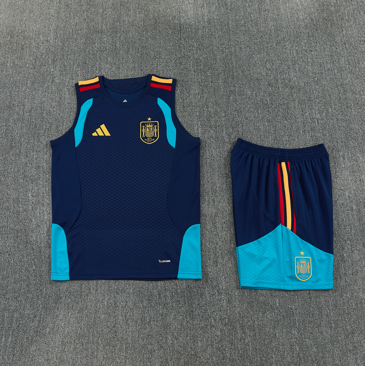 2026 Spain royal blue vest training suit S-XXL