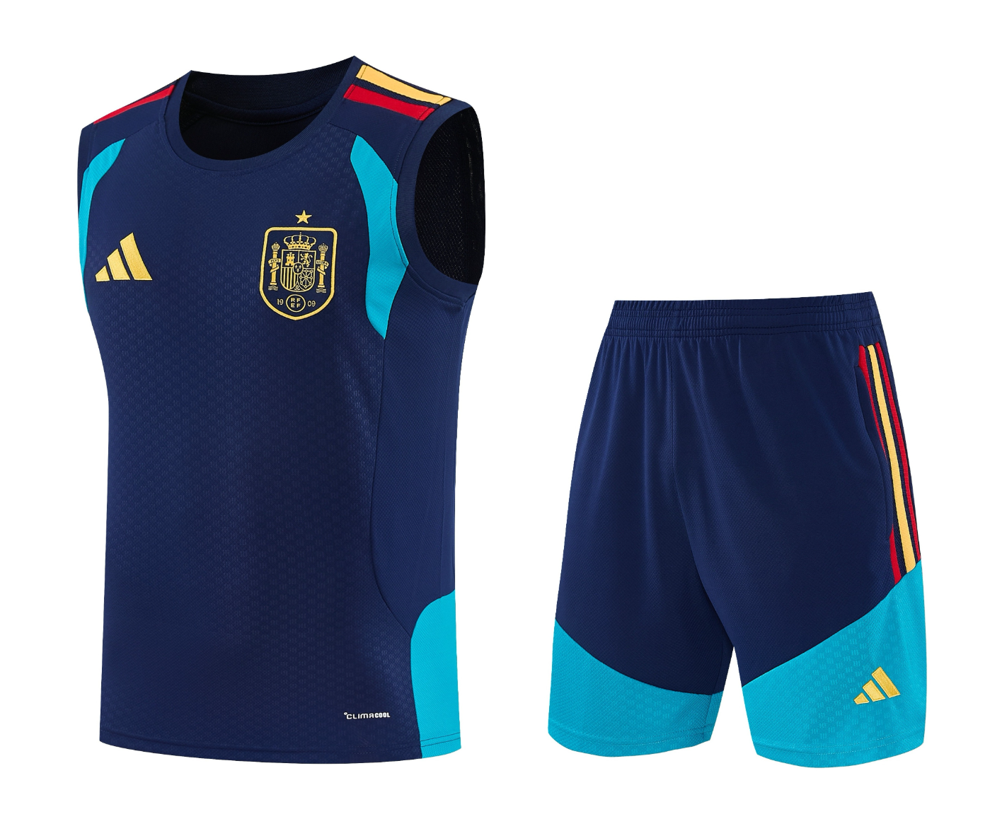 2026 Spain royal blue vest training suit S-XXL