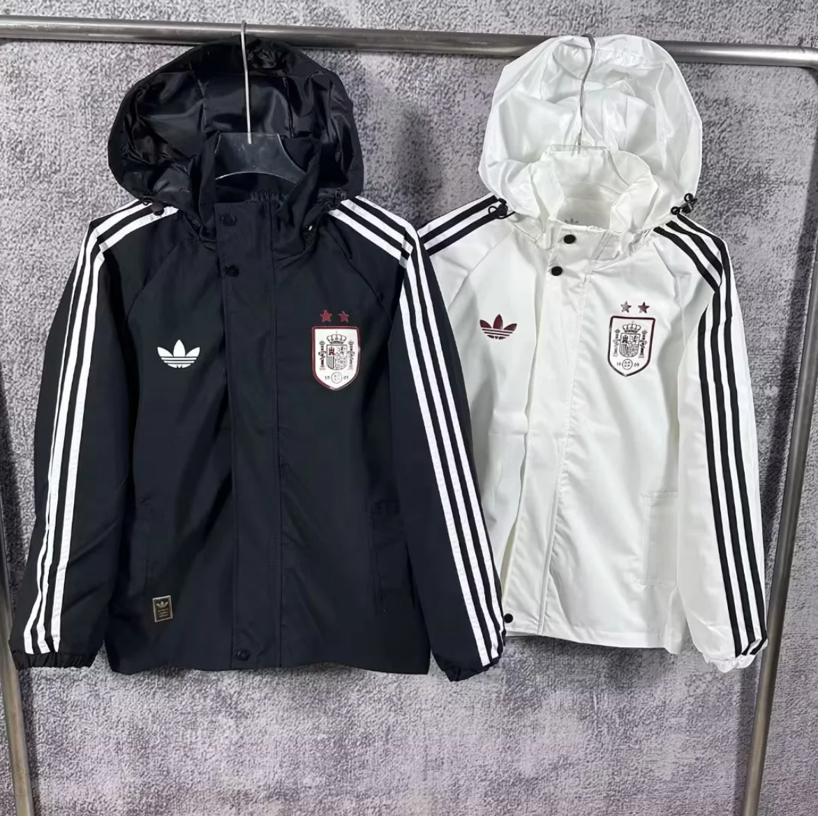 2026 Spain two star hooded windbreaker S-XXL