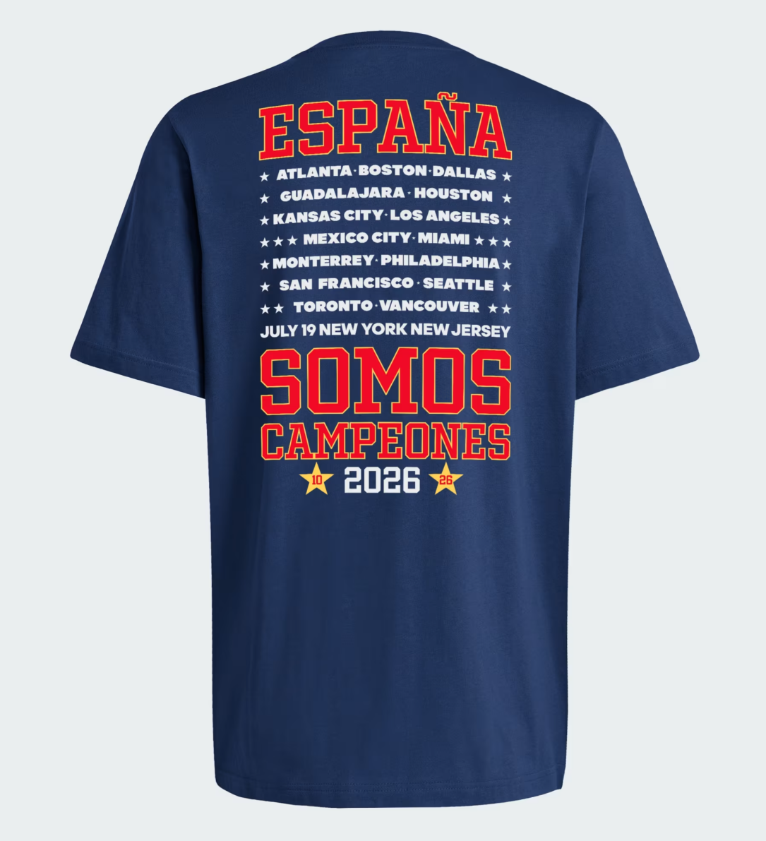 2026 Spain Somos Campeones shirt blue S-XXL