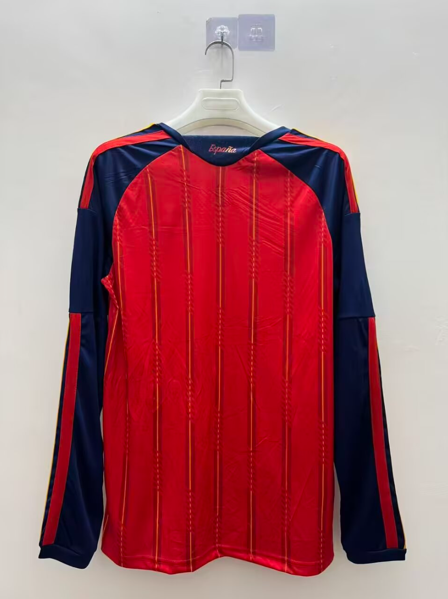 2026 Spain Home two star long sleeve fan version S-4XL