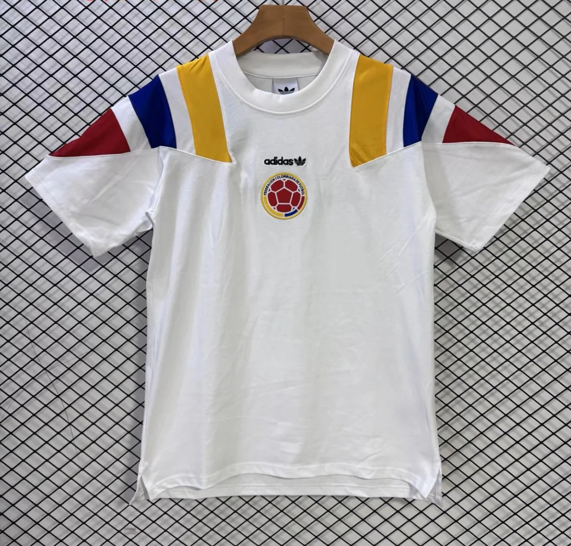 Colombia white cotton retro version S-XXL