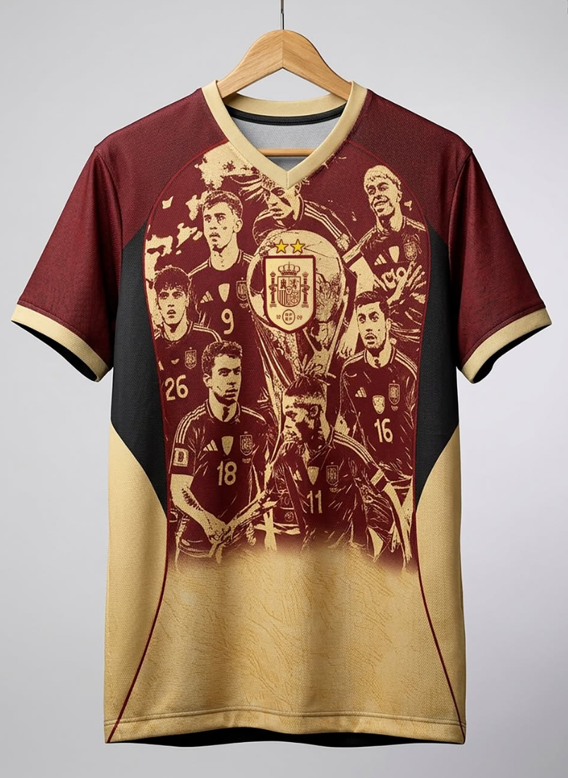 2026 Spain special champion fan version S-4XL