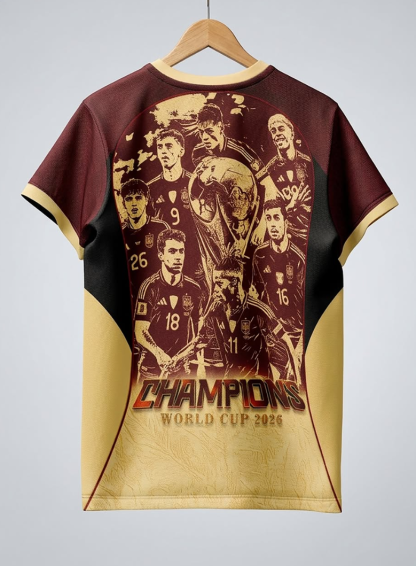2026 Spain special champion fan version S-4XL