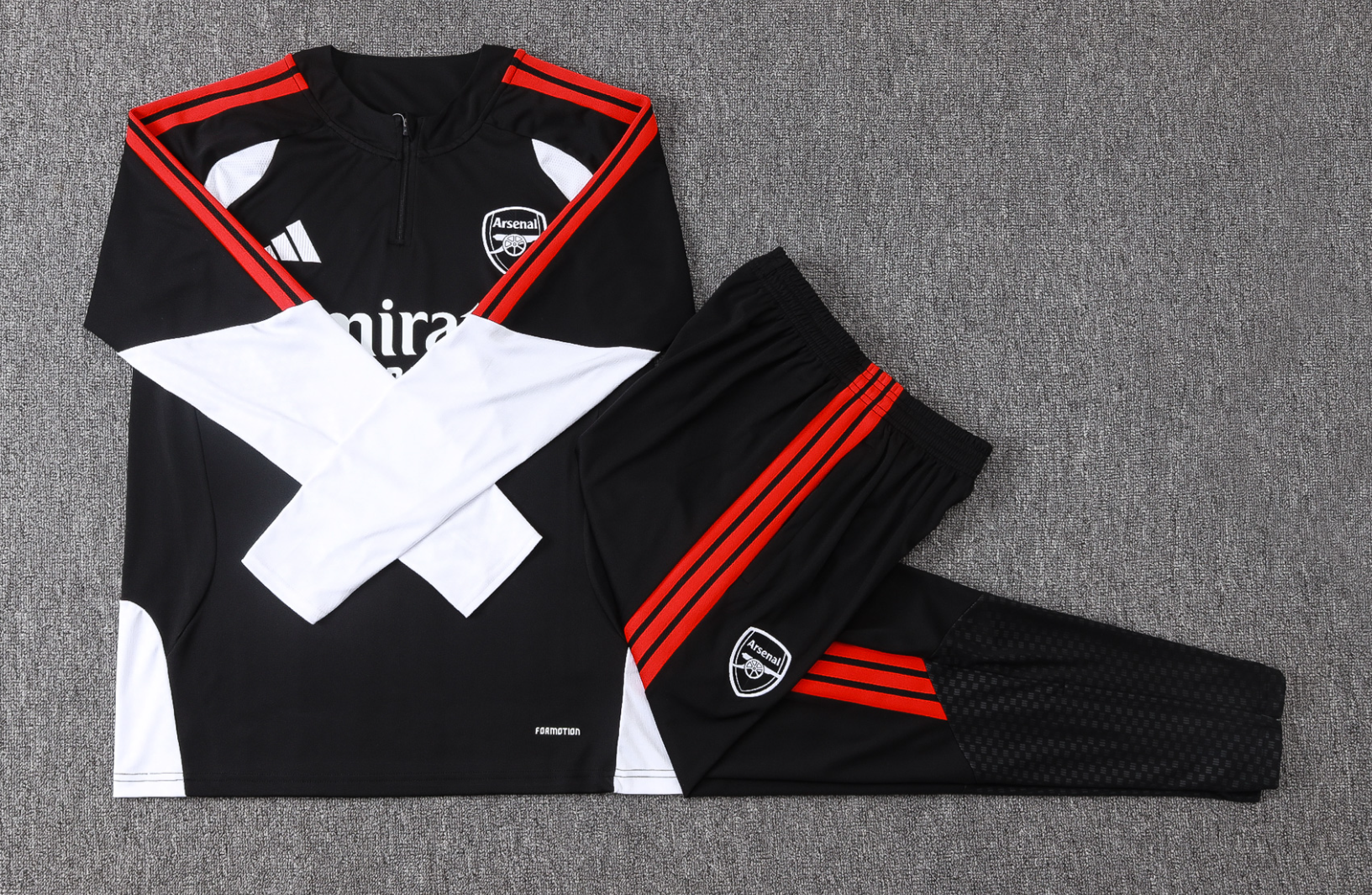 26/27 Arsenal training black half-zip jacket version 