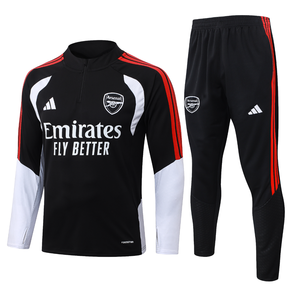 26/27 Arsenal training black half-zip jacket version 