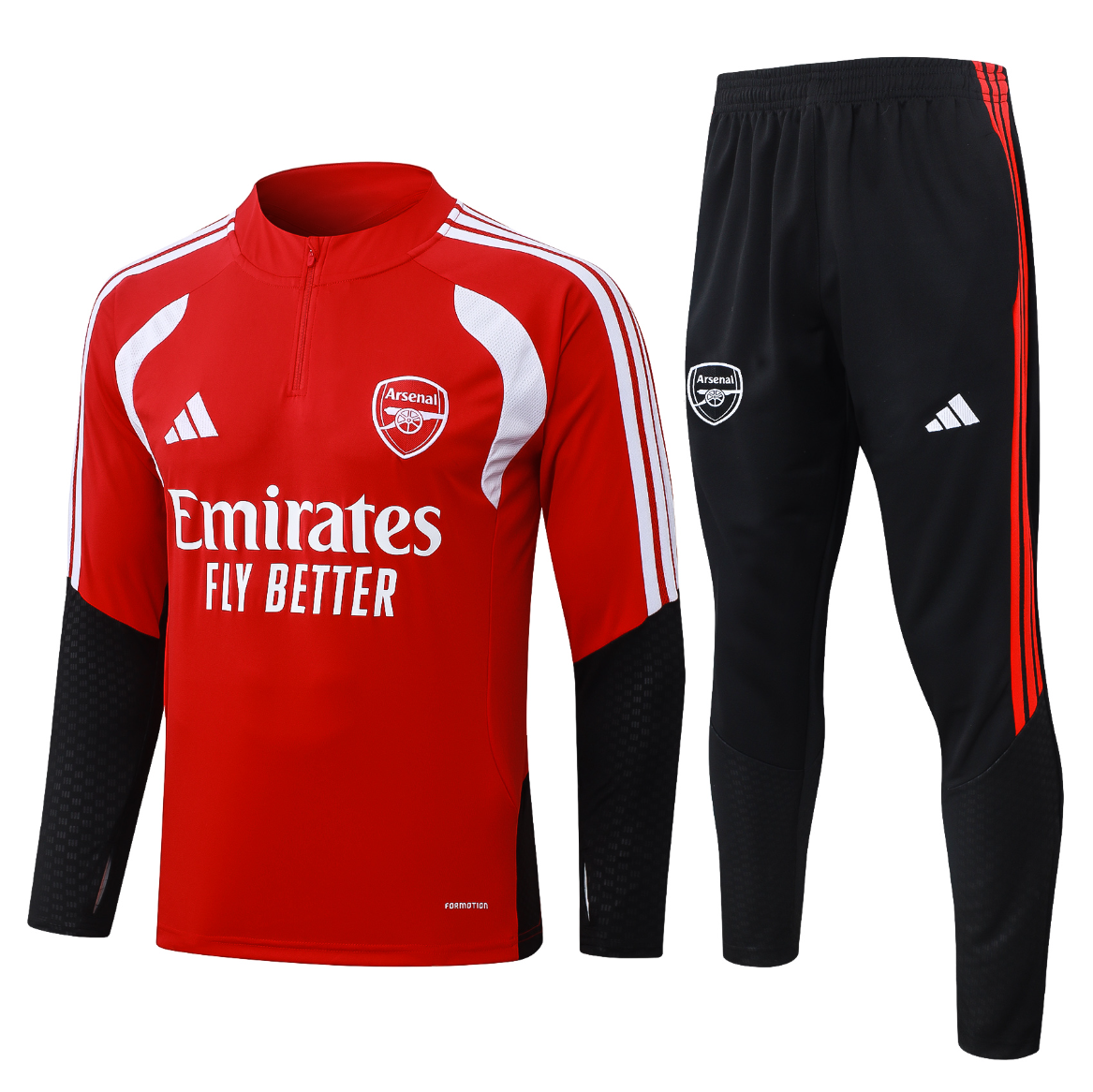 26/27 Arsenal training red half-zip jacket version 