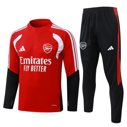 26/27 Arsenal training red half-zip jacket version 