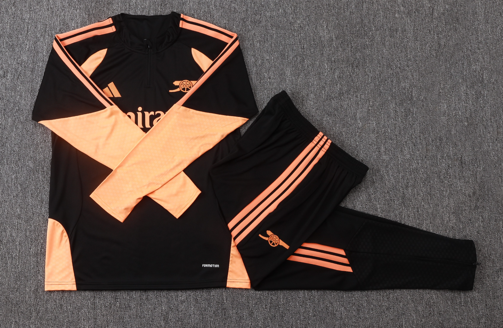 26/27 Arsenal training black-orange half-zip jacket version 