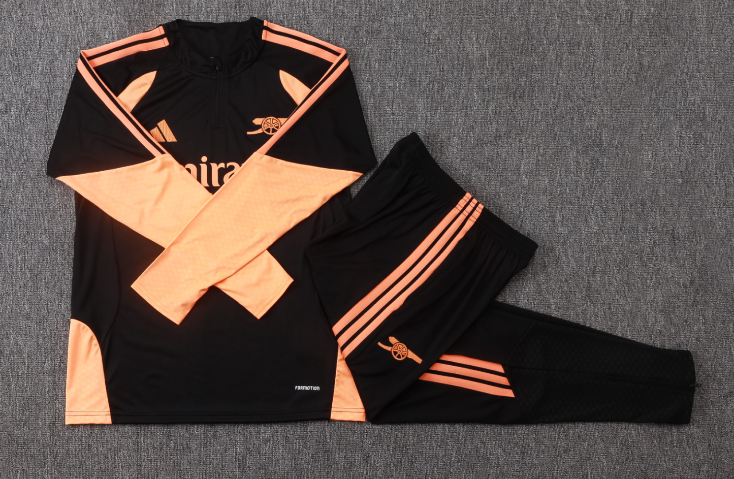 26/27 Arsenal training black-orange half-zip jacket version 