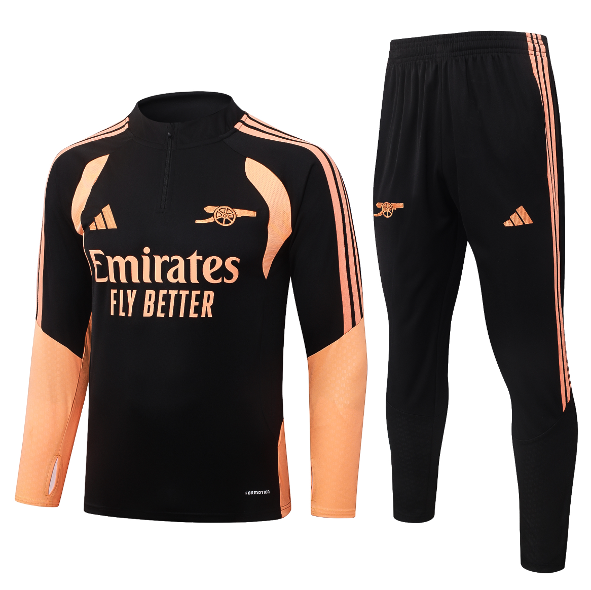 26/27 Arsenal training black-orange half-zip jacket version 