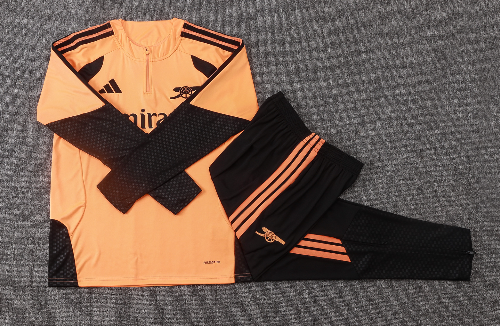 26/27 Arsenal training orange-black half-zip jacket version 