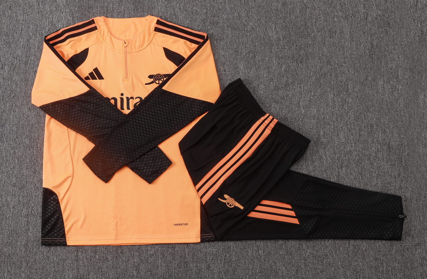 26/27 Arsenal training orange-black half-zip jacket version 