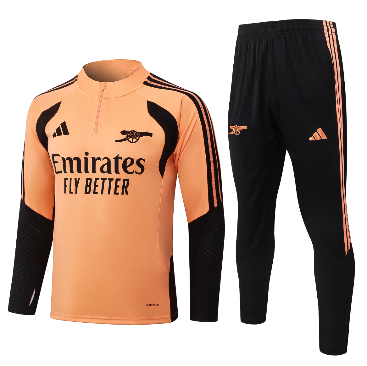 26/27 Arsenal training orange-black half-zip jacket version 