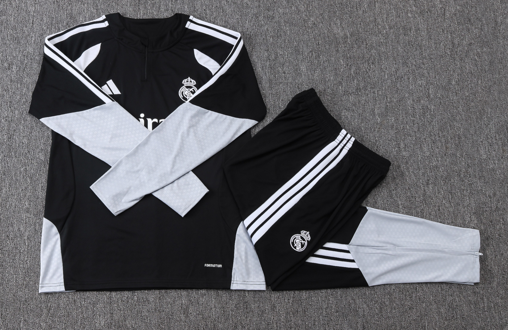 26/27 re@l Medrid black Half-Zip Jacket Suit