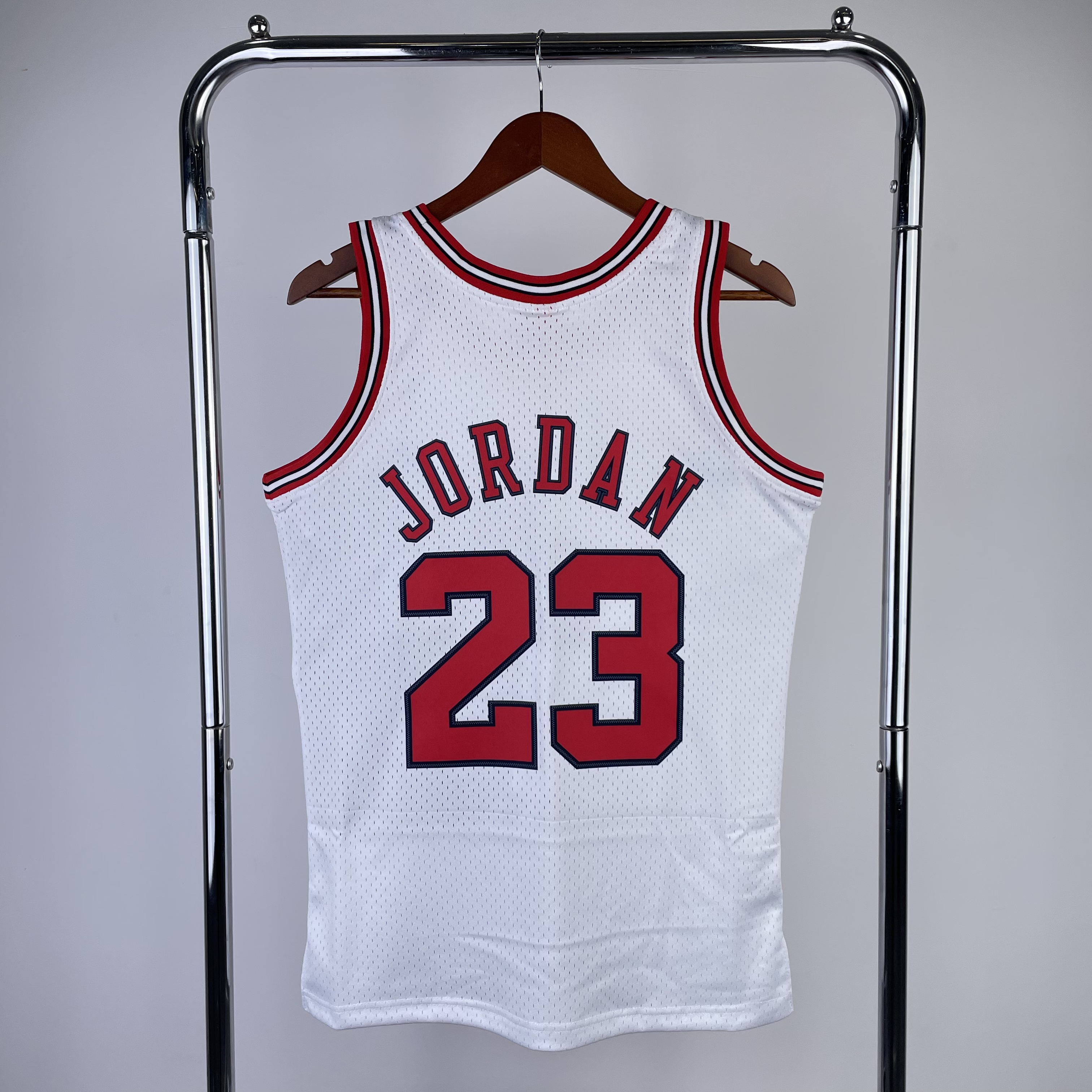 1998 NBA Chicago Bulls white Heat pressed retro version jersey S-XXL