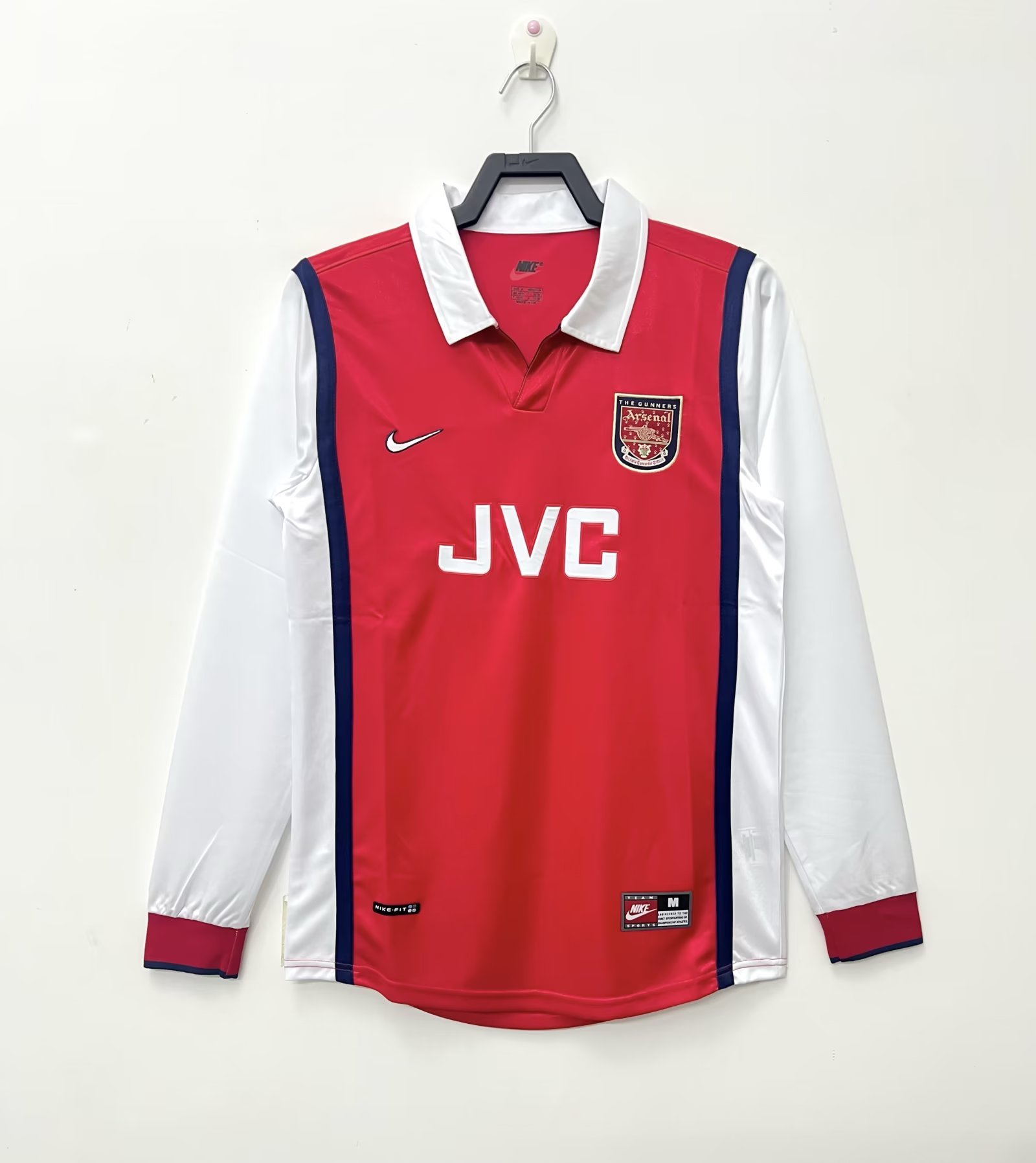 98-99 Arsenal Home RetroVersion Long Sleeve S-XXL