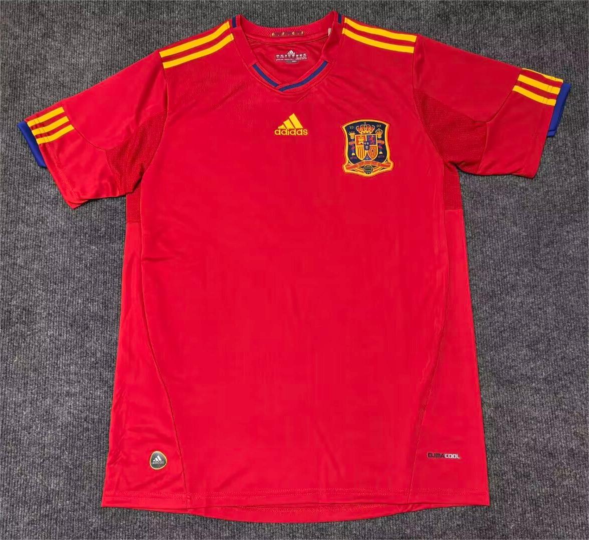 2010 Spain home retro version S-4XL