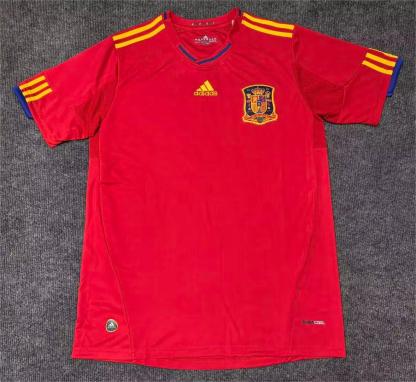 2010 Spain home retro version S-4XL