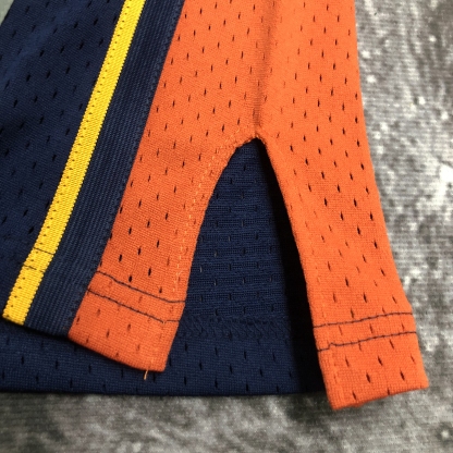 MN Heat Pressed Retro Jersey: SW Warriors 09/10 Dark Blue No.30 Curry