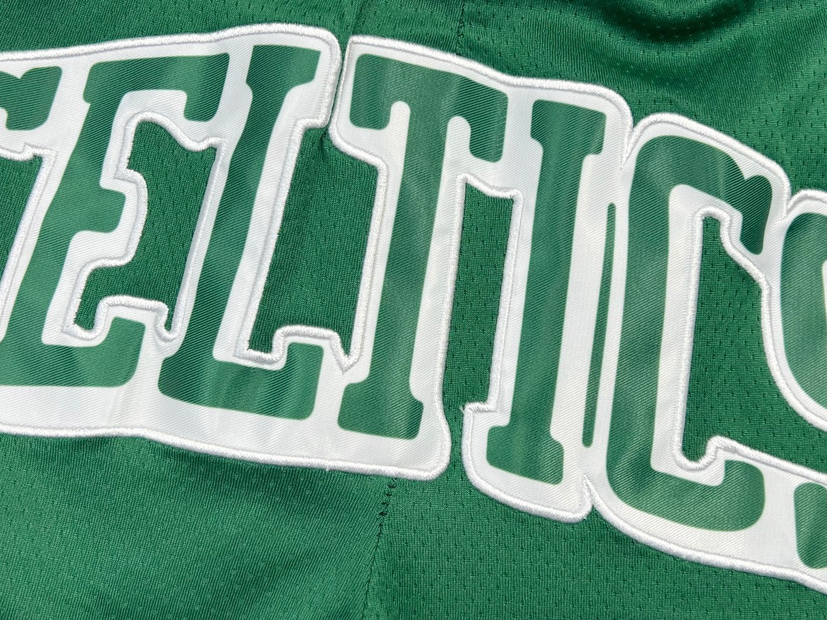 Celtics embroidered basketball shorts