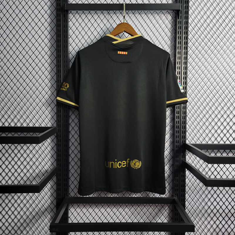 20/21 Barcelona Black with La liga Sponsor  Away S-XXL