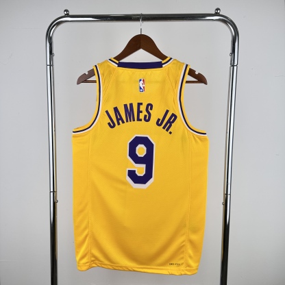 2023 NBA Los Angeles Lakers yellow version S-XXL