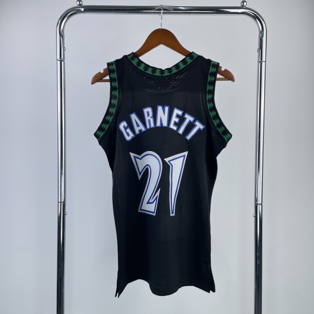 97/98 Minnesota Timberwolves black Hot-pressure retro version S-XXL