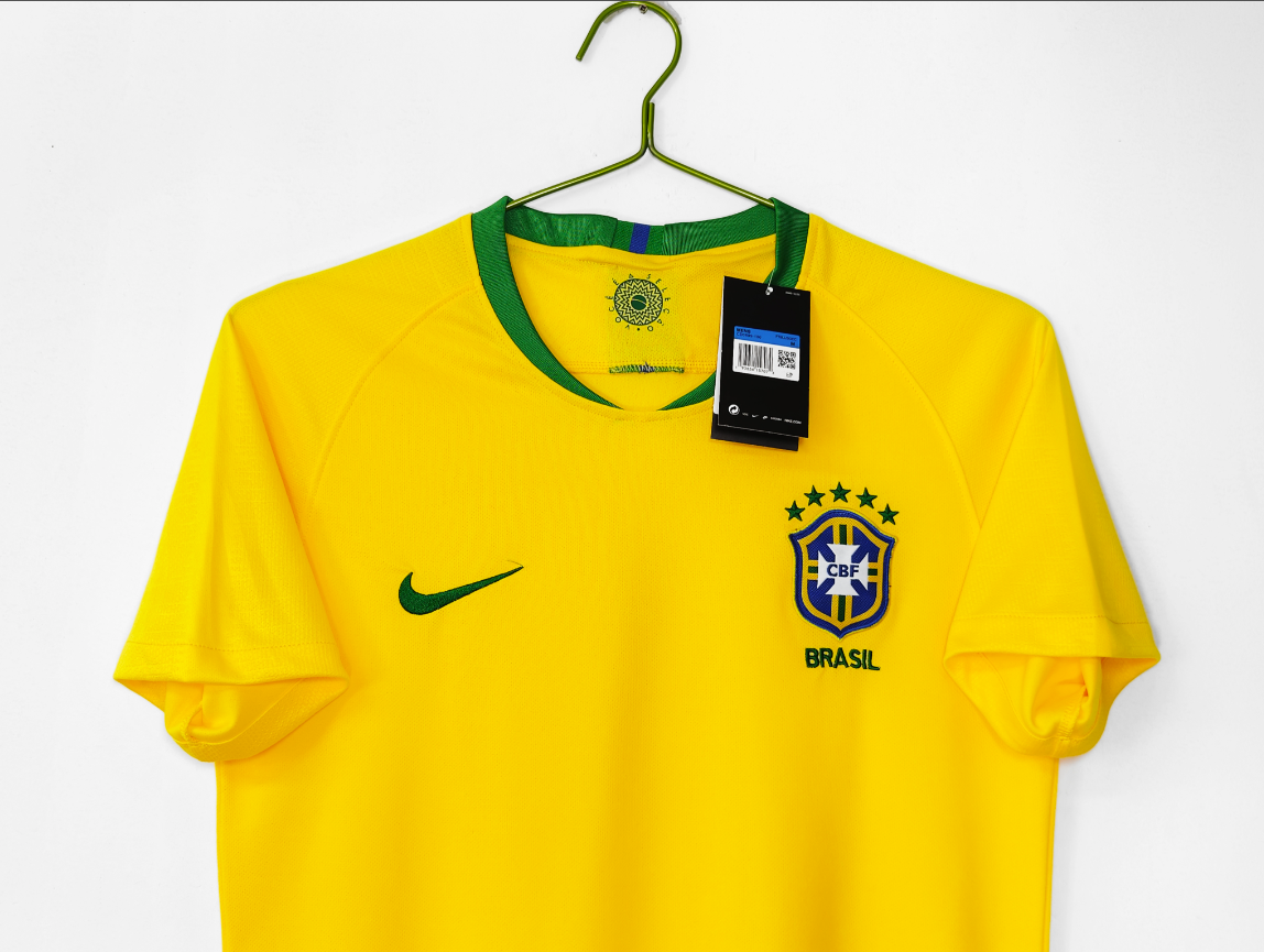 Retro 2018 Brazil home S-XXL