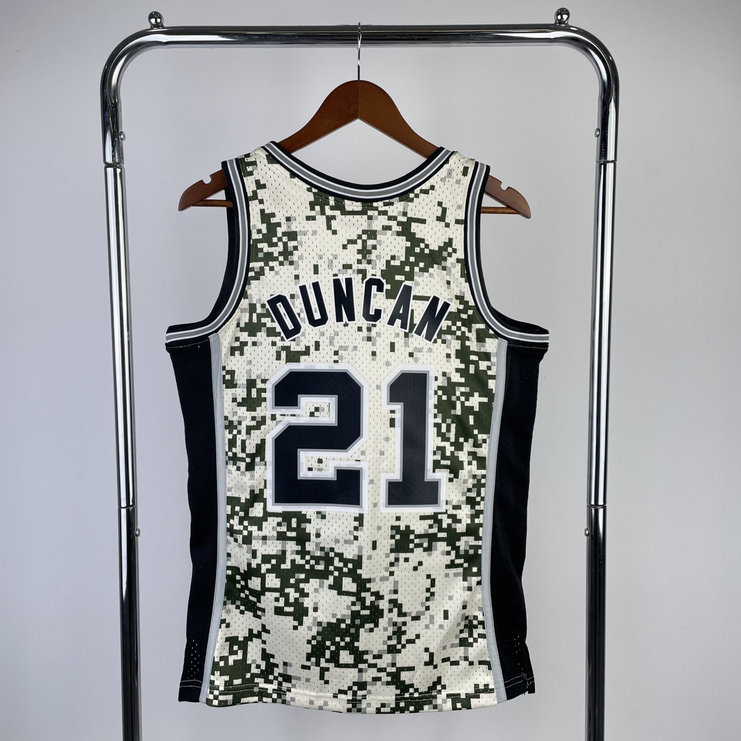 13/14 NBA Santonio Spurs Camouflage Heat pressed retro version jersey S-XXL