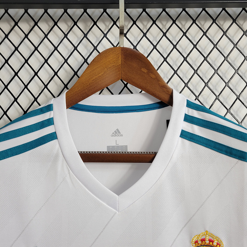 Retro Long Sleeve 17/18 Real Madrid Home S-XXL