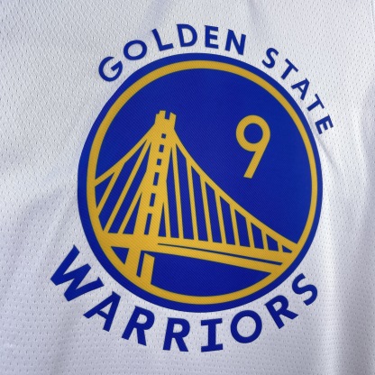 23 Season Warriors V-neck White No.9 Iguodala