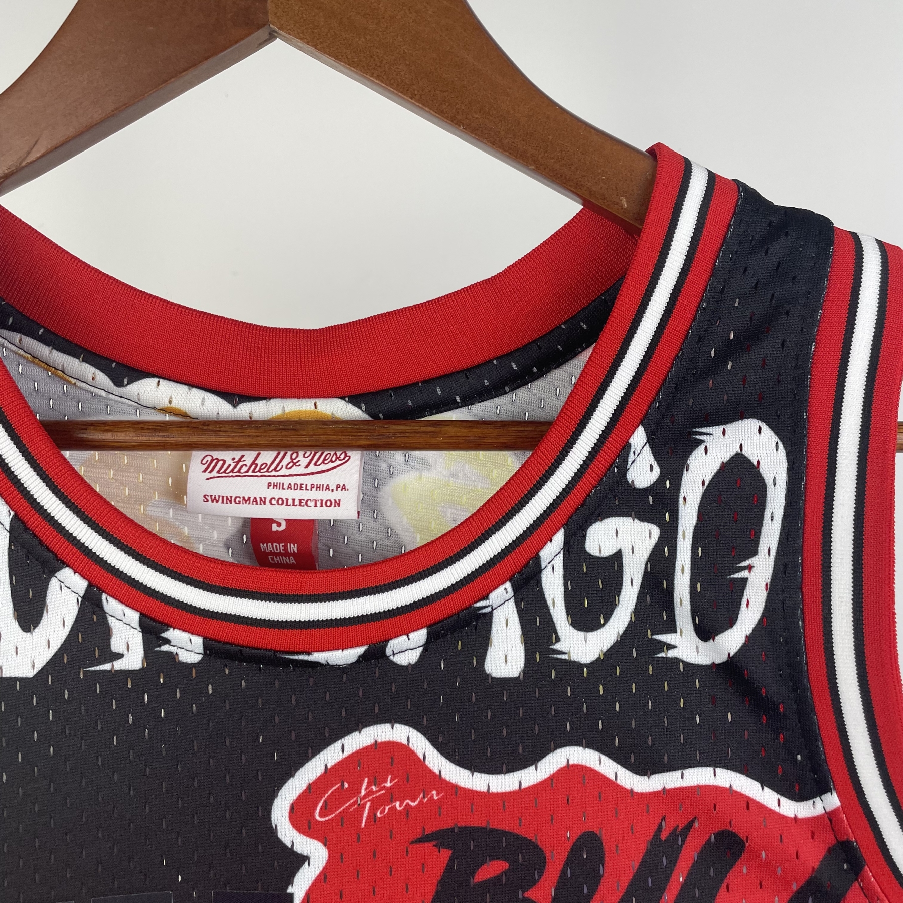 MN Heat Pressed Vintage Jersey: SW Bulls 97/98 Graffiti No.23 Jordan
