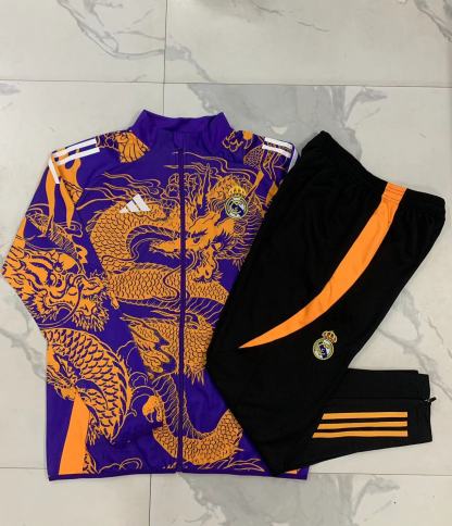 24/25 re@l Medrid Purple dragon Full-Zip Jacket Suit