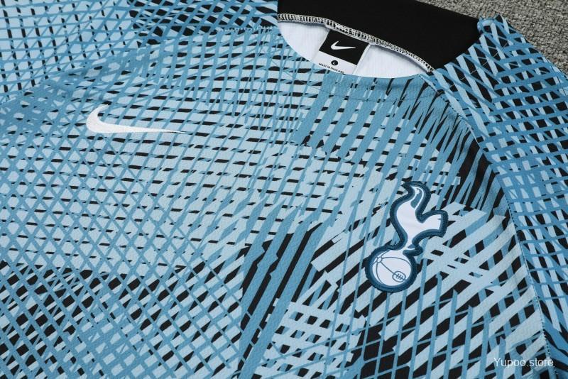 23/24 Totteham Hotspurs Navy Stripe Navy Short Sleeve+Shorts