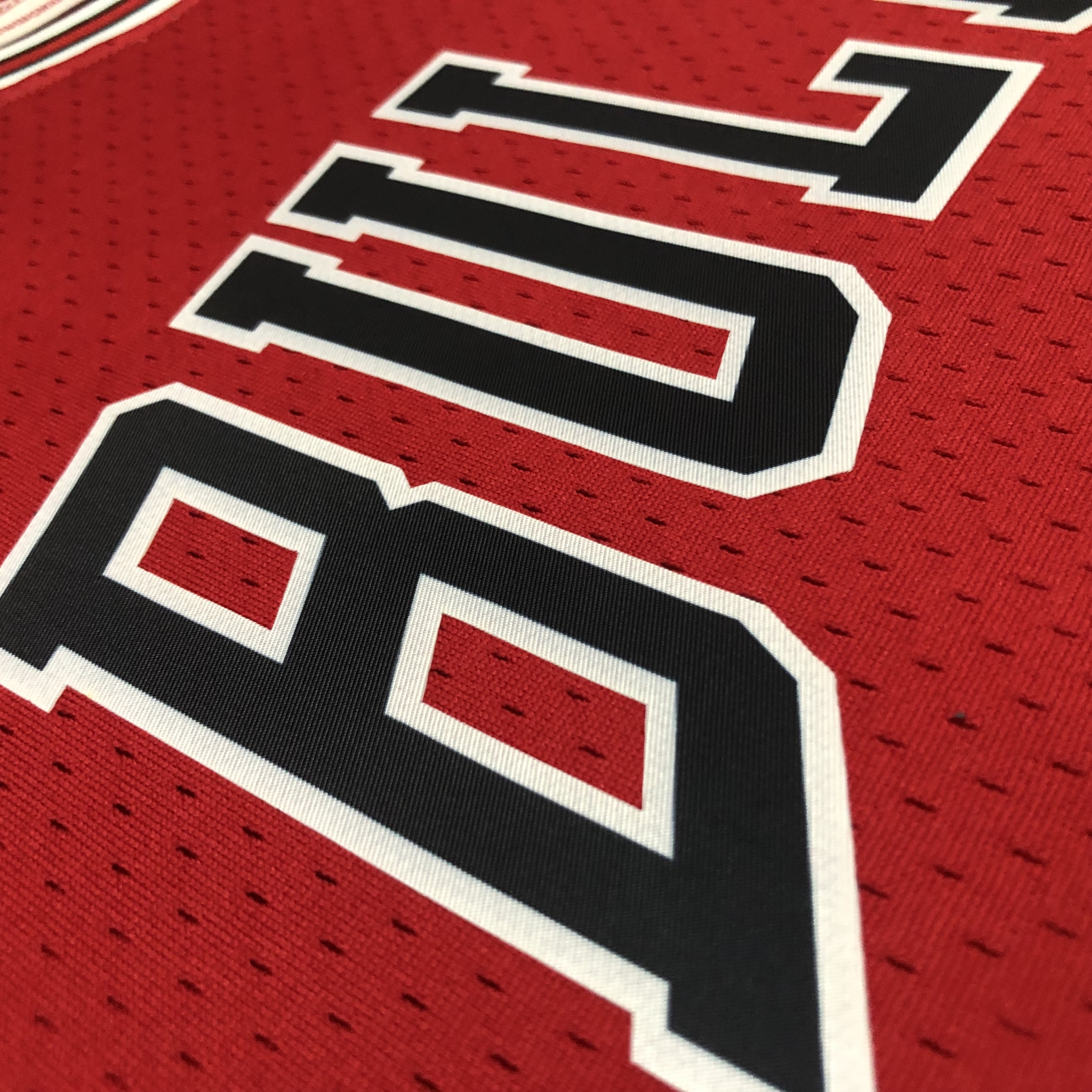 1998 NBA Chicago Bulls red Heat pressed retro version jersey S-XXL