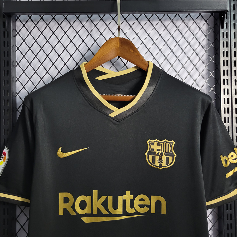 20/21 Barcelona Black with La liga Sponsor  Away S-XXL