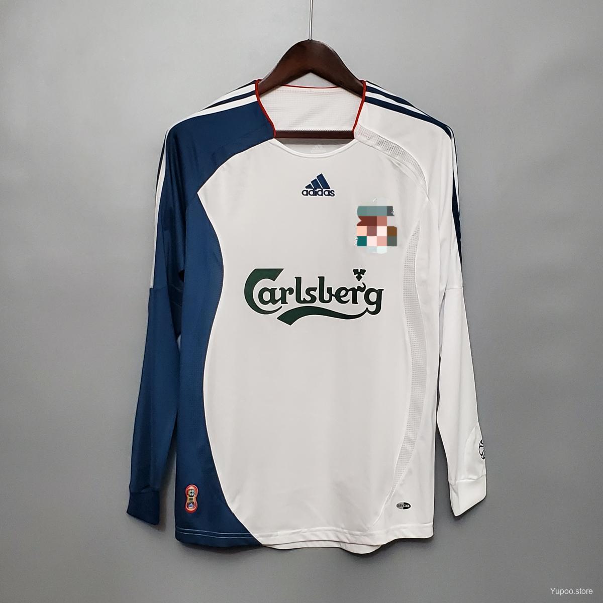 Retro 2006-07 Long Sleeve Livep Soccer Jersey Away